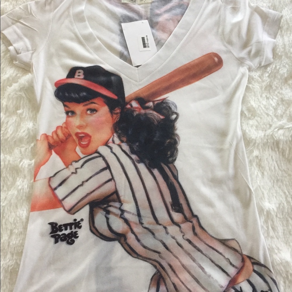 Bettie Page Baseball shirt